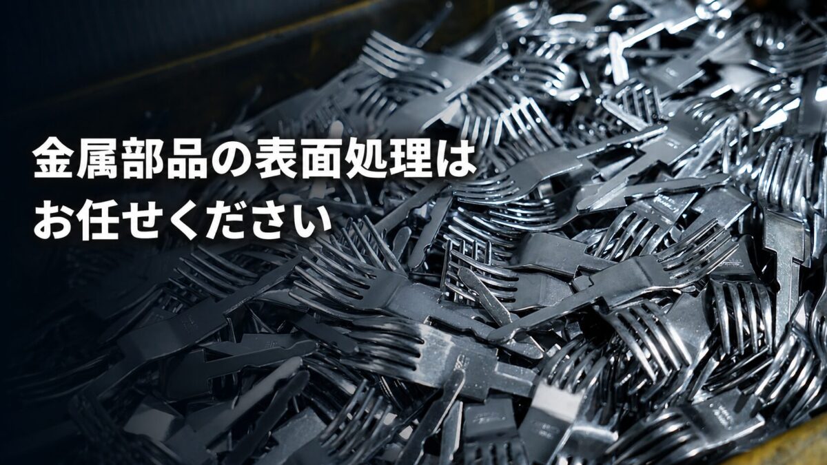 金属部品の表面処理を承ります