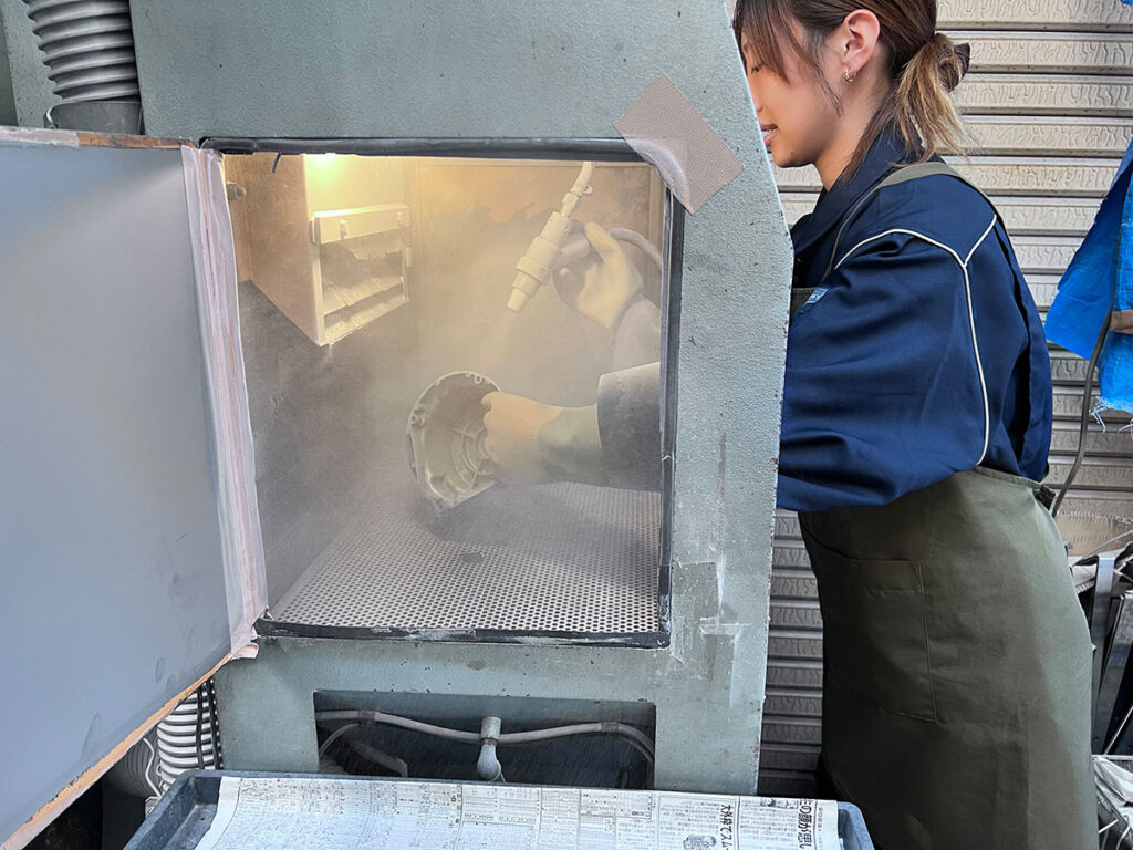 ブラストの様子