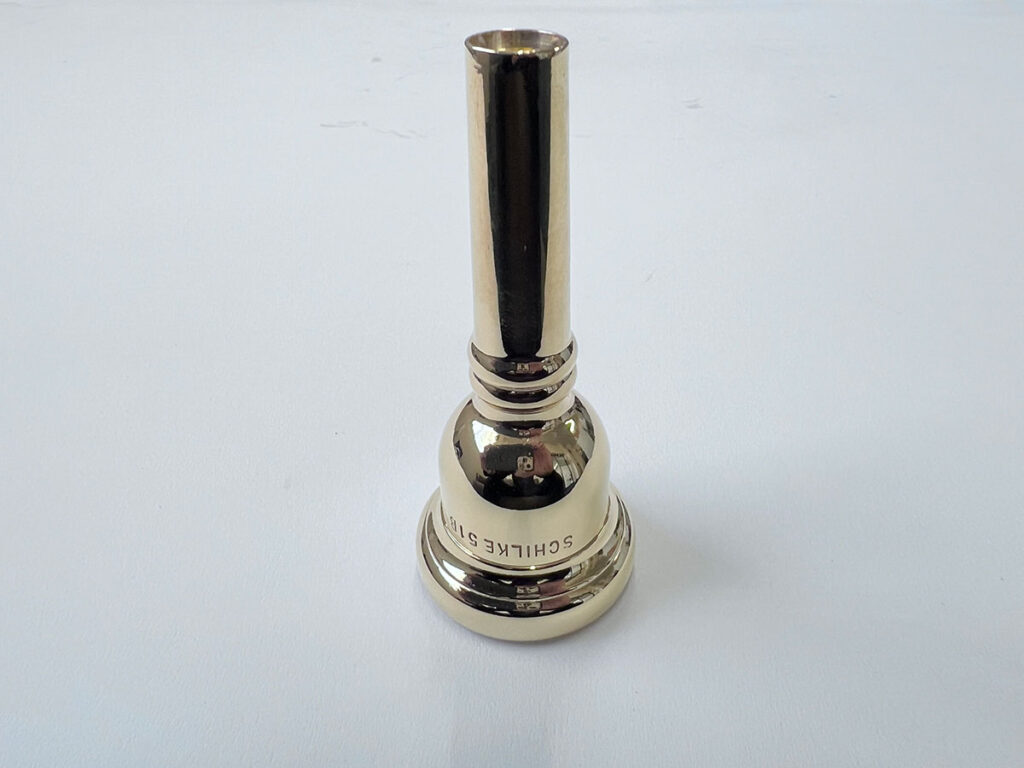 金メッキ仕上げSCHILKE トロンボーン用 マウスピース 