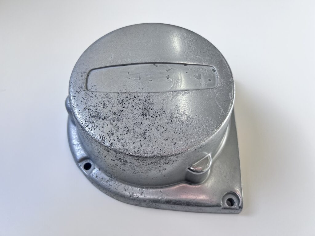 バレル研磨で表面を慣らした状態